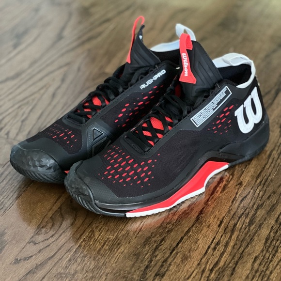 Wilson Men's Athletic Shoes in Black and Red - Picture 1 of 9